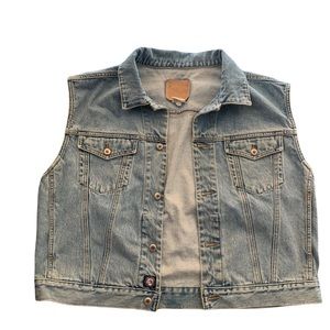 GAP Vintage Jean Vest Indigo Denim Men’s Size XL